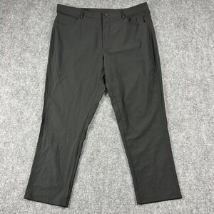 Quiksilver Stretch Tech Woven Pants Mens 36x30 Black Onyx Slim Fit Performance